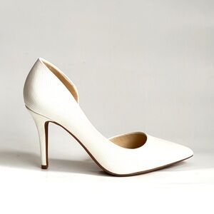 Jessica Simpson White Textured Pumps Heels – Wedding / Formal – Women’s Size 8.5